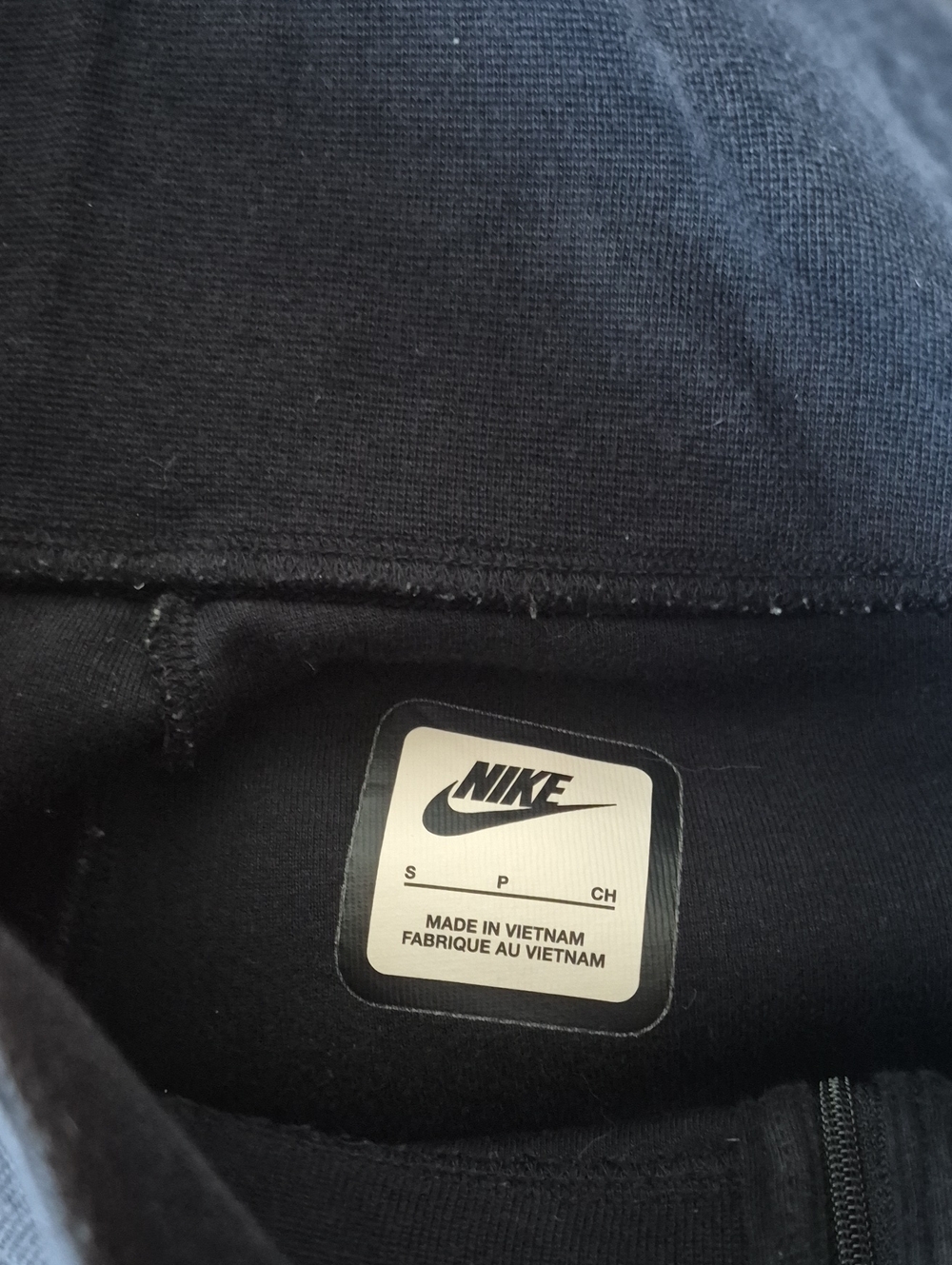 NIke Women's Black Tech Fleece High-Waisted Slim Zip Pants Tonol Logo Ankel Zip - Picture 9 of 10